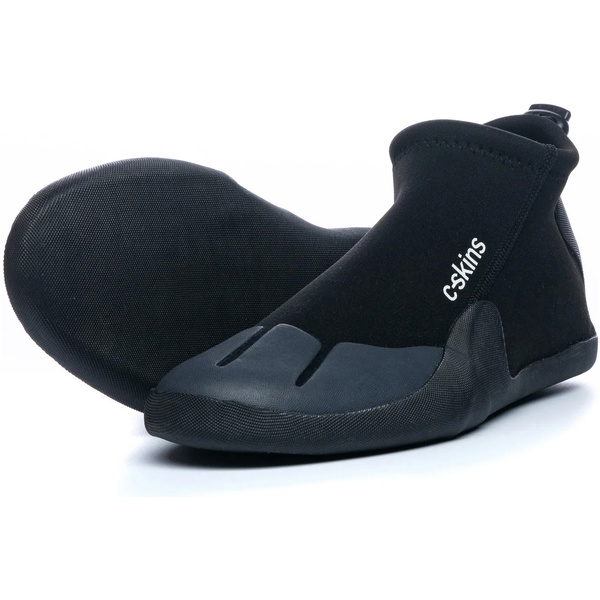 2026 C-Skins Legend 3mm Round Toe Reef Boots C-RBLERT - Black / Charcoal